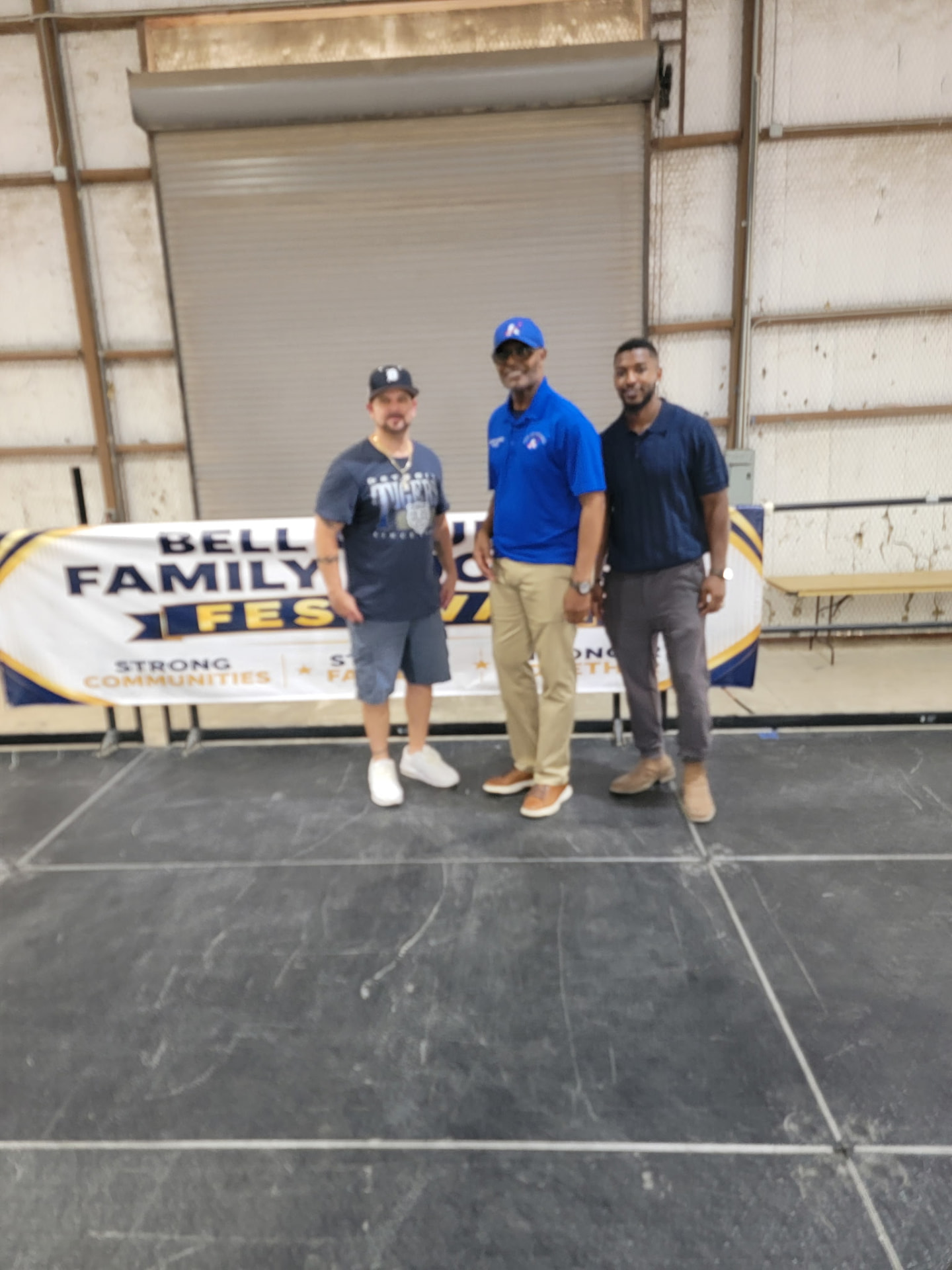 Mayor Joseph Solomon with festival organizers in front of the Bell County Family Success Festival banner.